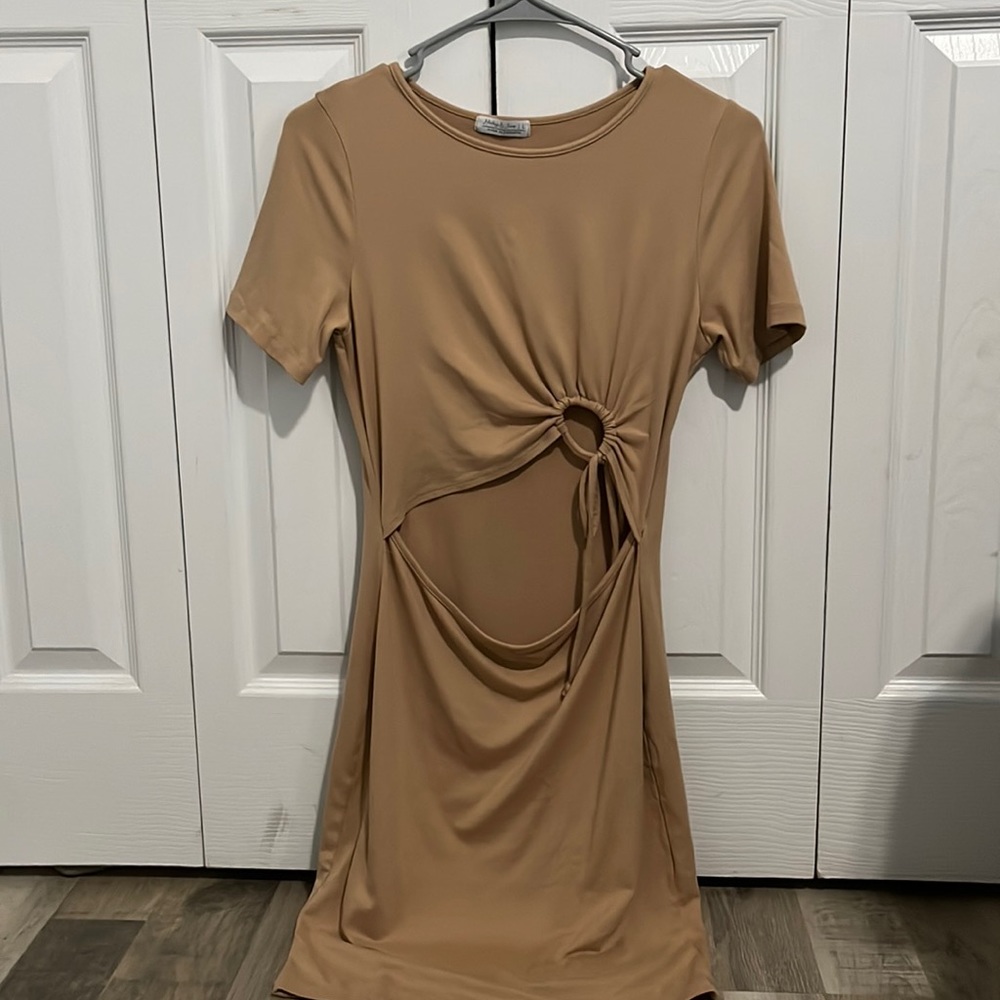 Light brown nude dress